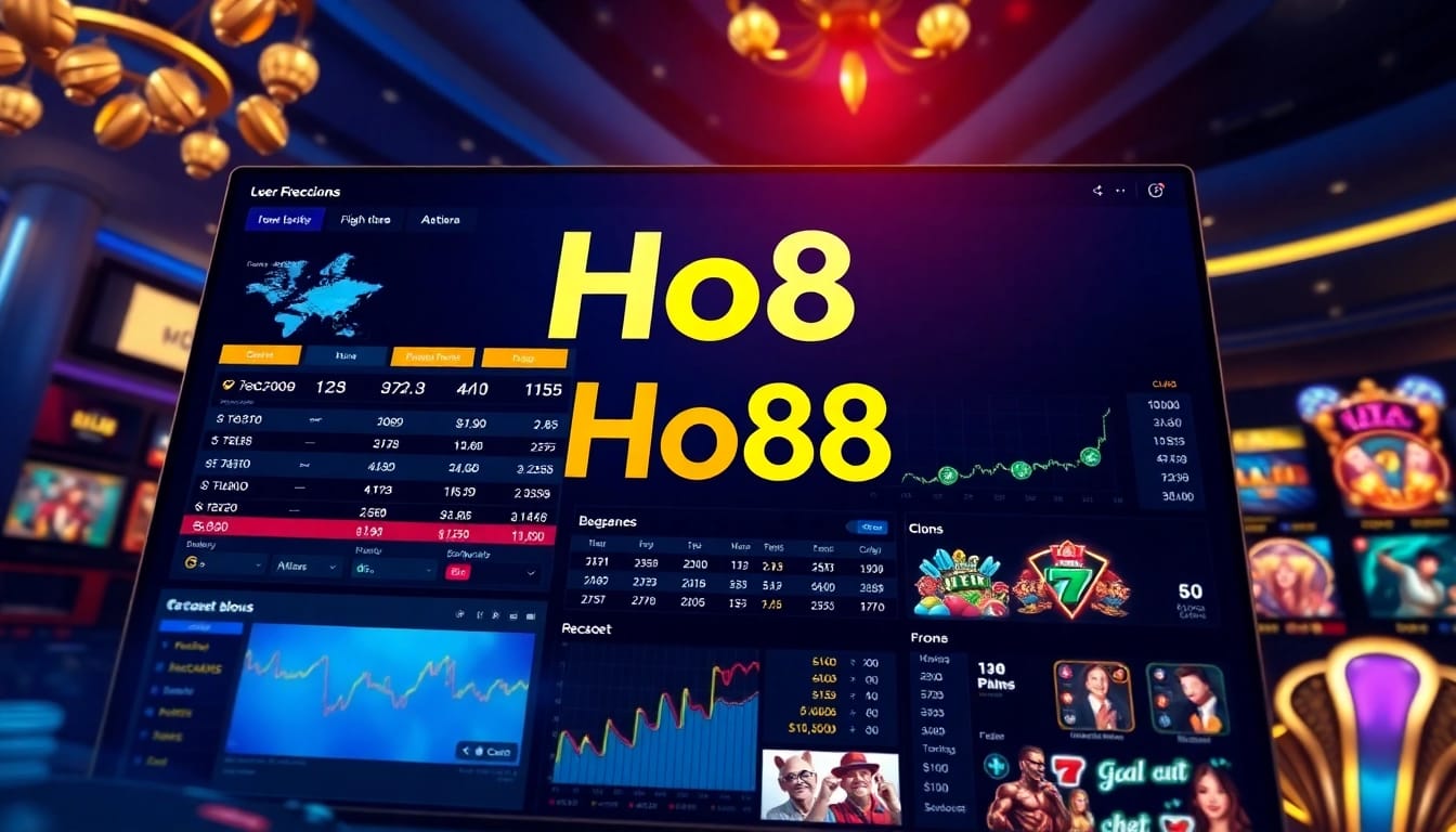 Ho88 online betting platform interface showcasing sports odds and casino games.