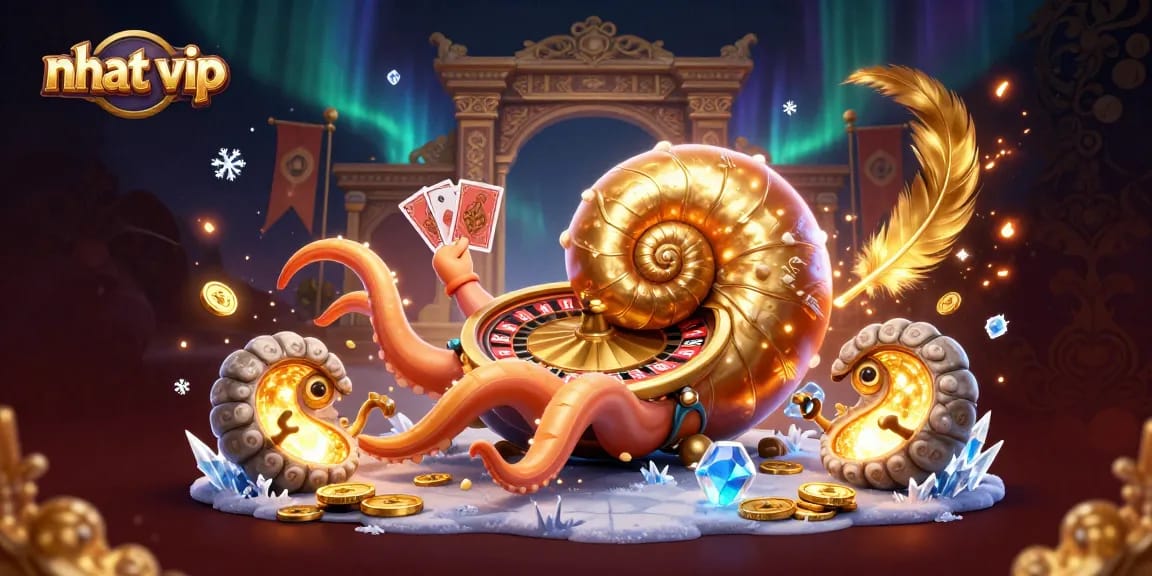 Experience exhilarating gameplay at nhat vip with the ancient giant nautilus casino scene