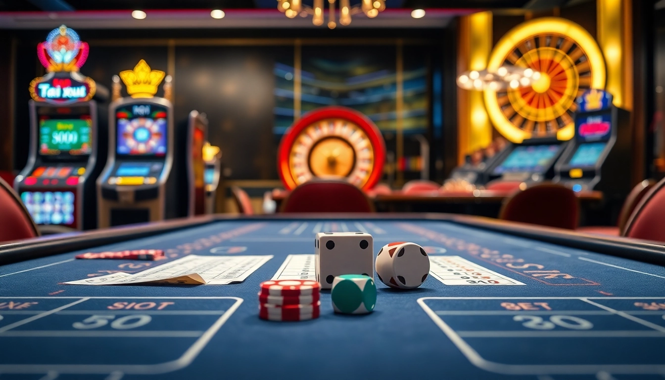 Engaging gamblers at Tài xỉu MD5 table with professional ambiance and strategic gameplay elements.