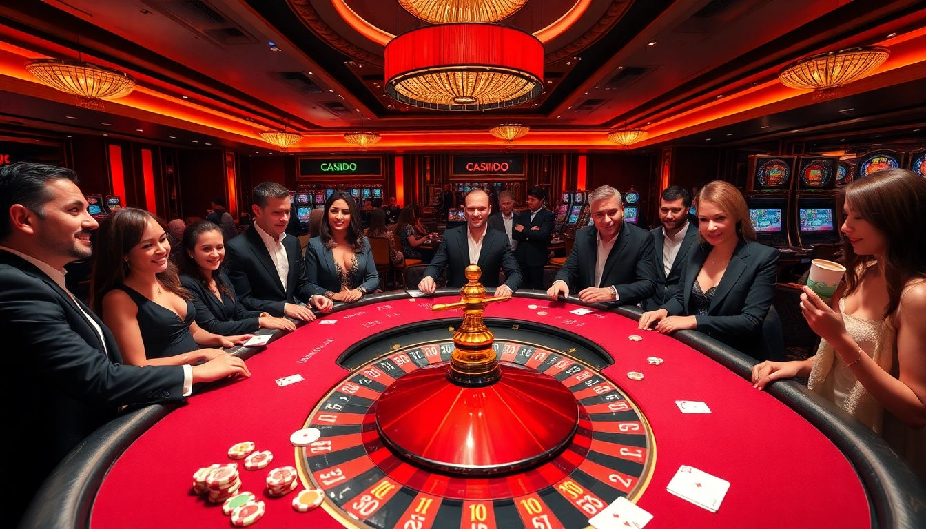 SODO CASINO players celebrating their wins at a luxurious blackjack table filled with excitement and chips.