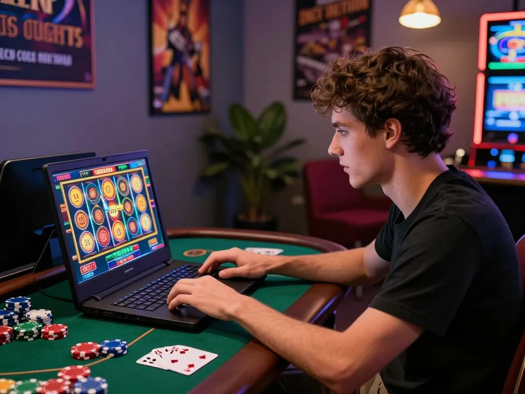 Exciting gaming atmosphere showing a player enjoying 23win online casino with vibrant graphics and engaging sound.
