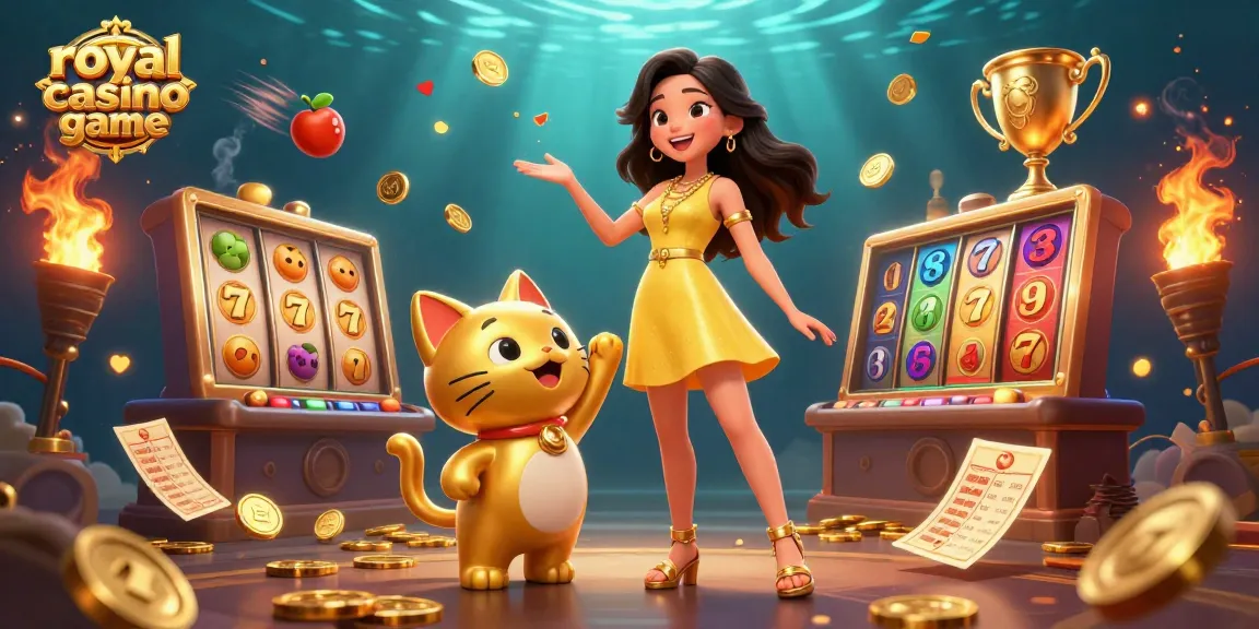 Play the royal casino game and enjoy vibrant 3D slot reels, jackpots, and cheerful interactions.