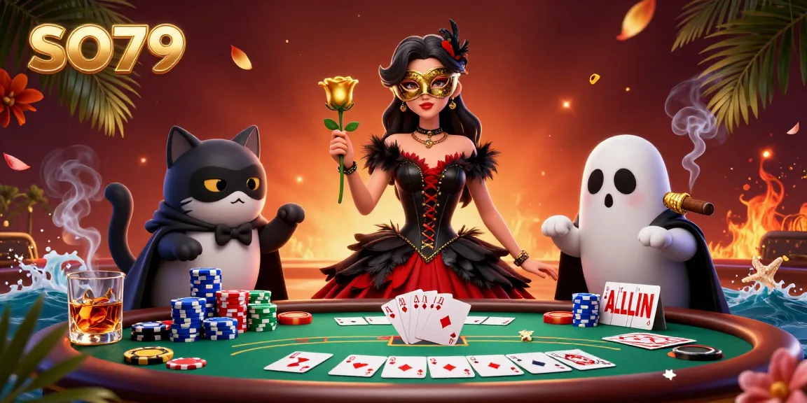 Experience thrilling poker action at SO79 with vibrant gaming characters and rich casino elements.
