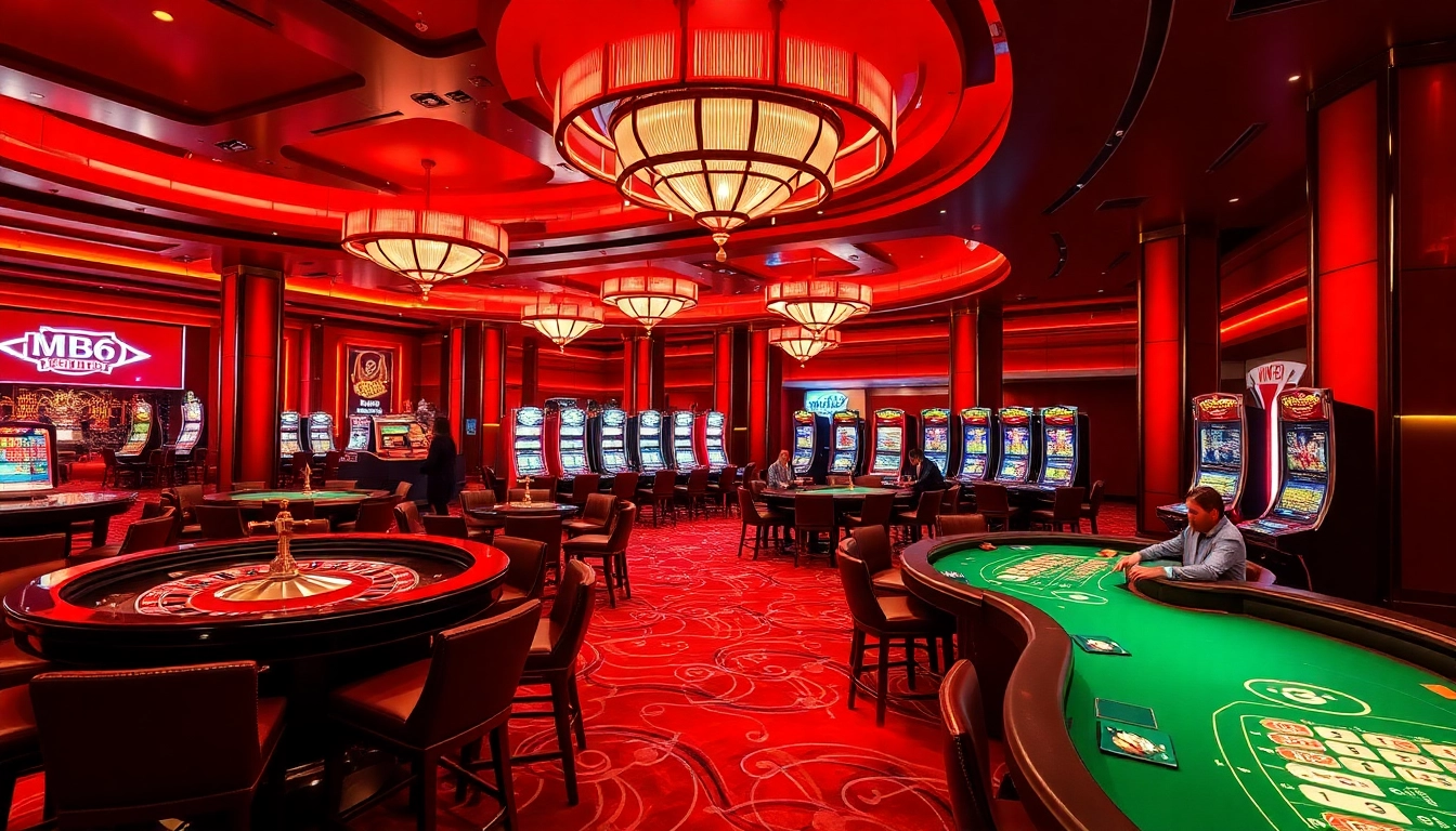 Experience high-stakes gaming at MB66 with professional dealers and thrilling casino elements.
