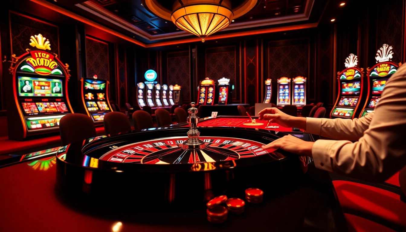 Experience the thrill of RR88 KJC with dynamic gambling action at a luxurious casino.