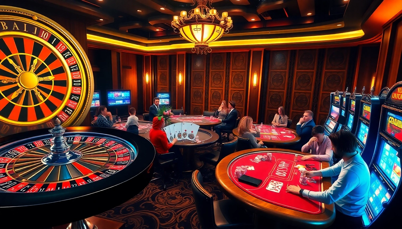 Experience exhilarating gameplay at https://luongsontv5.com/ with vibrant casino scenes packed with action and excitement.