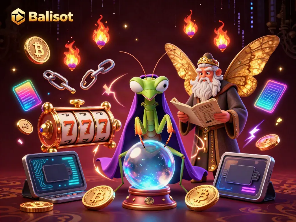 Experience action and excitement at Balislot with vibrant slot reels and mystical characters.