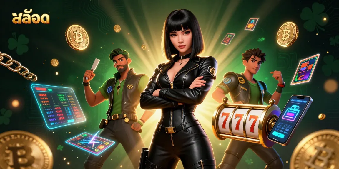 Engage with สล็อต excitement in a vibrant casino scene featuring soaring jackpots and crypto rewards.