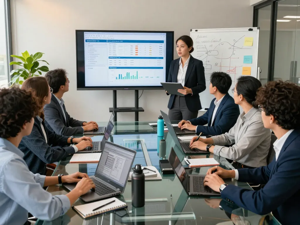 Sunwin team meeting in a modern office, showcasing collaboration and innovation in 2026.