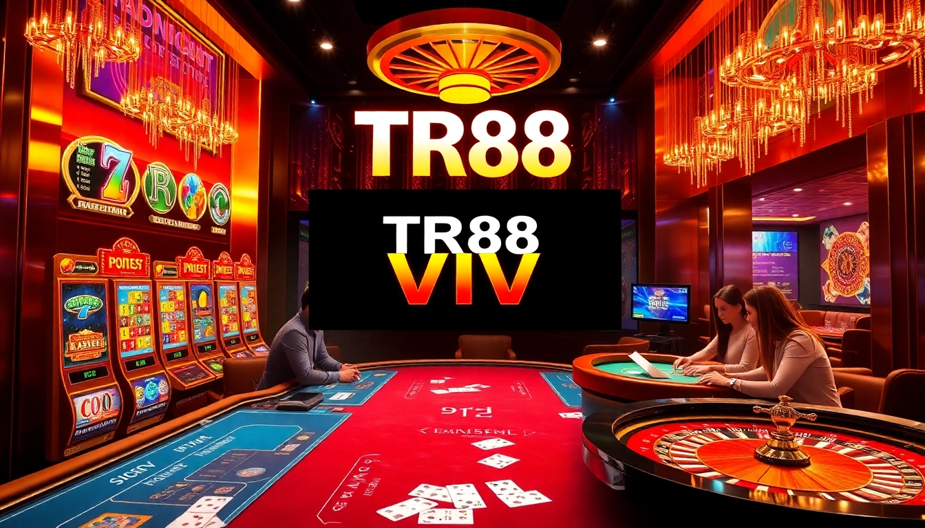Experience thrilling gaming action at TR88 VIP with exciting slots and poker tables.