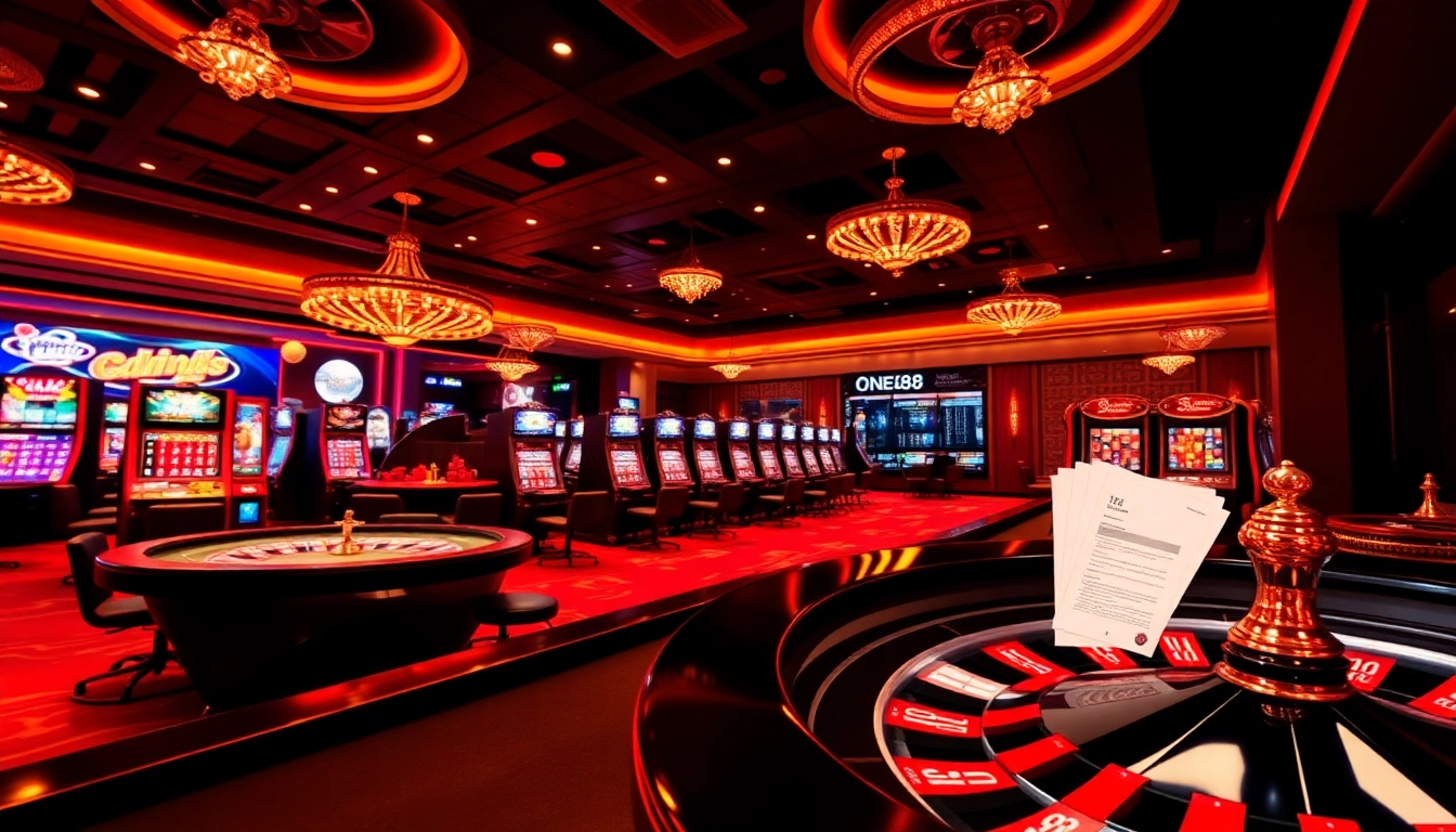 Experience the excitement of online betting at https://one88.sa.com/ with an elegant casino ambiance filled with vibrant gaming elements.