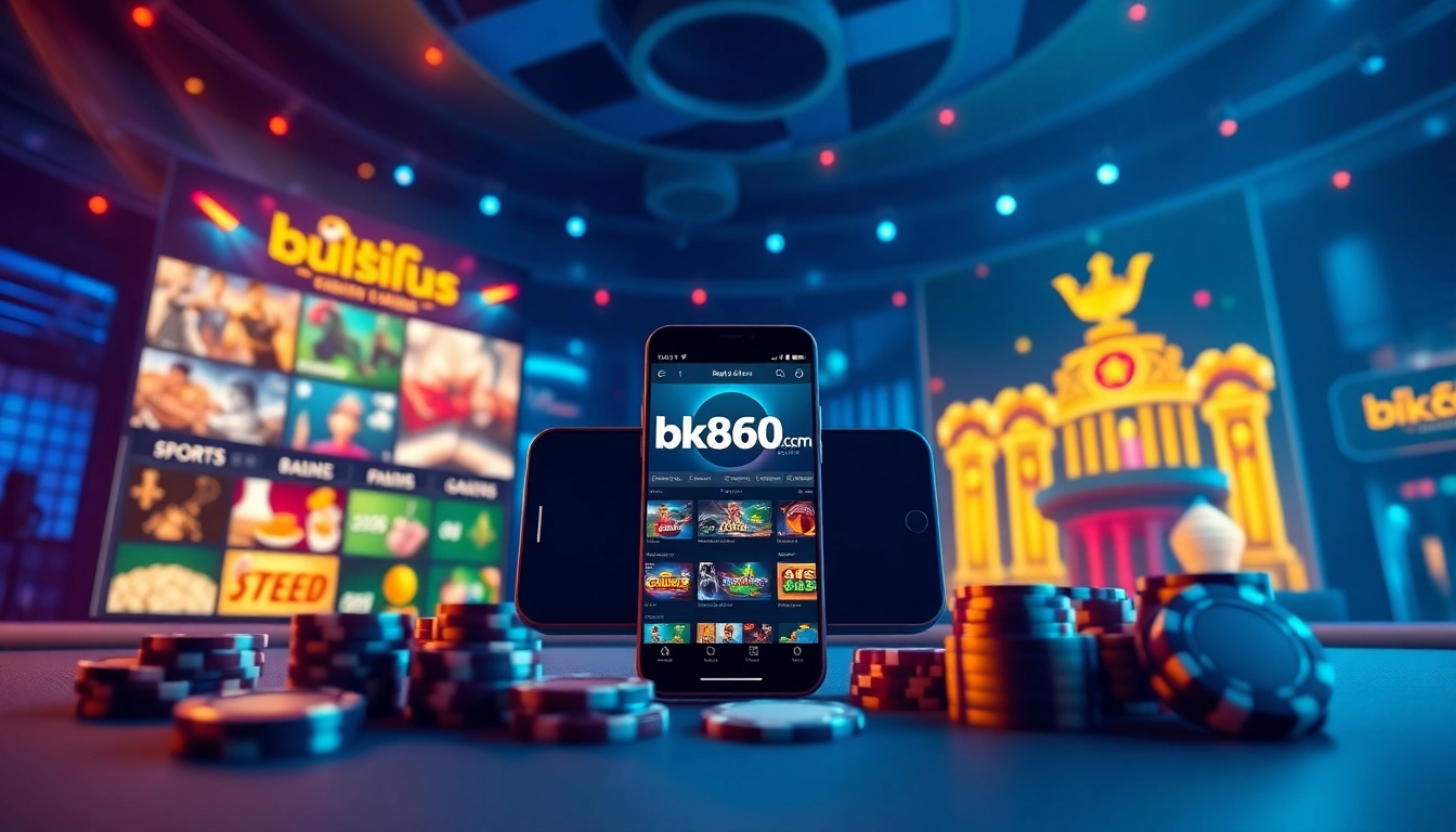 Experience the exciting gaming world of bk860s.com with engaging digital betting interfaces and vibrant game elements.