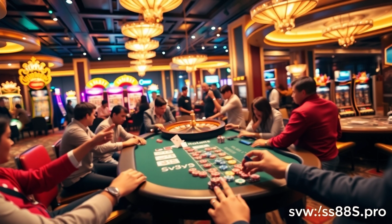 Experience the thrill of gambling at SV88, featuring exciting poker games and vibrant slot machines.